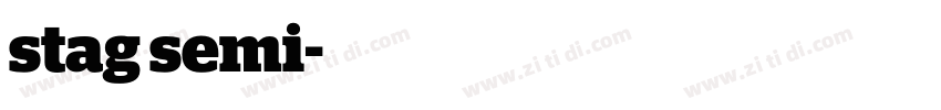 stag semi字体转换